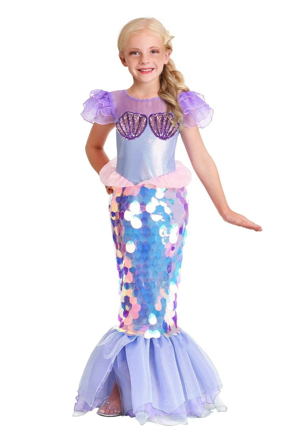 Girls Sparkling Mermaid Costume