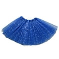 thumbnail image 1 of Girls Sparkling Star Tulle Skirt Ballet Dance Skorts 3 Layered Tulle Sequin Star Role-Playing Birthday Princess Party Girls, 1 of 9