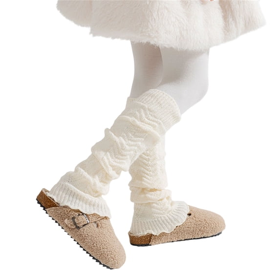 Girls Sparkly Leg Warmer Brilliant Pattern Stackable Socks Comfortable Stretchy Designing for School Party Daily Use