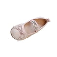 thumbnail image 1 of Girls Sparkly Mary Jane Flats Pink Glitter Dress Shoes for Wedding Party Flower Girl Size 7-13.5,Size 33, 1 of 9