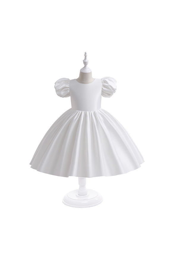 Girls' Special Occasion Dresses Puff Sleeve Ball Gown Dresses Girls Tulle Dress Wedding Dress for Girls 9-10 Years