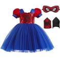 thumbnail image 1 of Girls Cosplay Dress Halloween Party Costume with Eyemask, 1 of 7