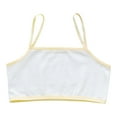 thumbnail image 1 of Girls Sport Bras Ages 8-12 Spaghetti Straps Soft Comfortable Training Bra Lightweight Seamless Kids Underwear Camisole Solid Color Bralettes Beige 8-12 Years, 1 of 3