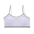 thumbnail image 1 of Girls Sports Bra Tank Training Bras for Girls Seamless Cami Cotton Bralettes Sports Ribber Cropped Vests Seamless Sports Bras Purple L, 1 of 3