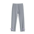 thumbnail image 1 of Girls' Sports Leggings High Waist Activewear Leggings Dance Yoga Running Tennis Gym Pants Kids Trousers Gray 5-6 Years, 1 of 5