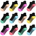 thumbnail image 1 of Girls' Sports Socks，12 Pairs Children's Breathable Cotton Socks for Kids 1-20 Years, 1 of 1