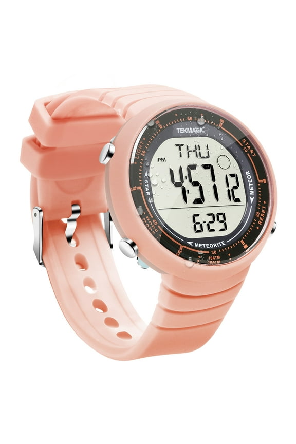 Girls' Sports Watch 330ft Waterproof for Swimming and Diving with Alarm, Stopwatch, Timer, Countdown, Dual Time Zone, Calendar, Backlight, 12 or 24 Hours Format, Big Face