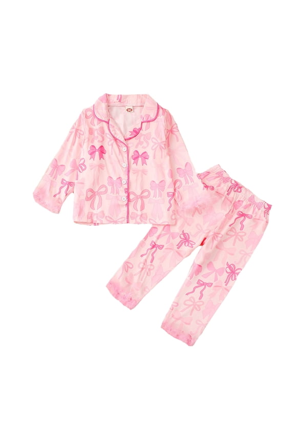Girls Sporty Outfit Sets Hildren Comfort Stylish Long Sleeved Sleep Kids Suits for Girl,Pink,130