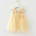 thumbnail image 1 of Girls Spring Dress Sleeveless Star Moon Sequin Dance Party Clothes Soft Summer Outfit for Toddler, 1 of 5