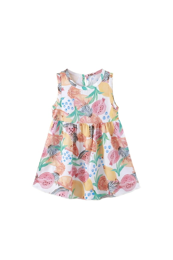 Girls Spring Dress Summer Stretchy Easy To Mix Soft Hand Wash Clothes