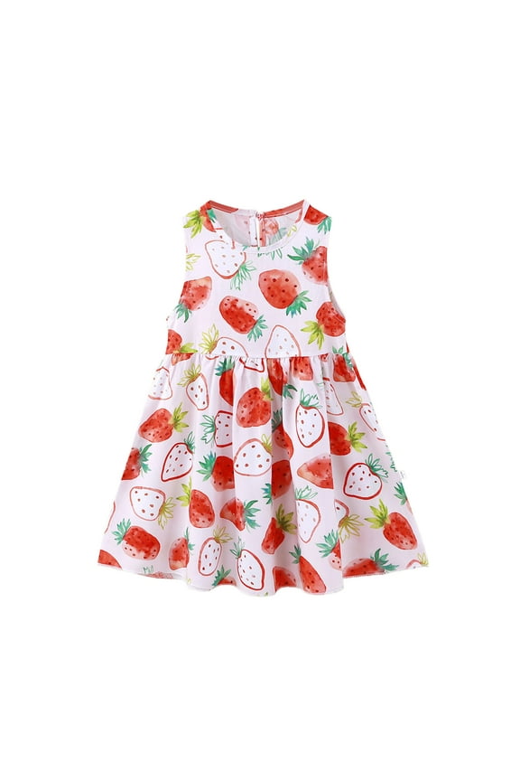 Girls Spring Dress Summer Stretchy Easy To Mix Soft Hand Wash Clothes