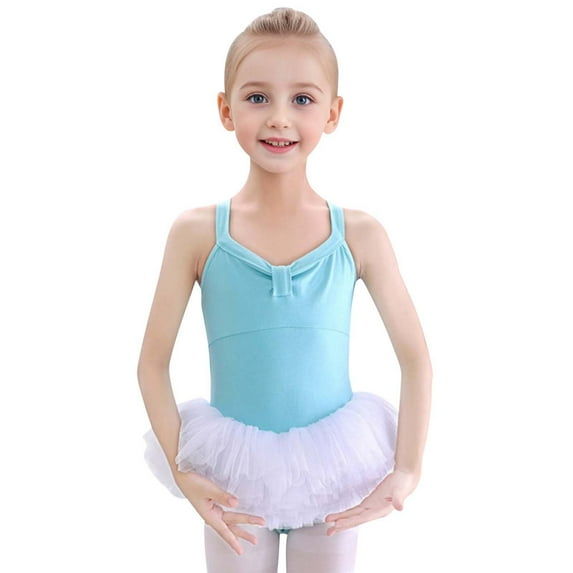 Girls Spring Outfits Suspenders Glitter Dance Ballet Tutu Leotard Ballerina Outfit Toddler Toddler Summer Clothes Girls Mint Green 8 Years-9 Years
