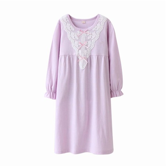 Girls' Spring and Autumn Dress Spring and Autumn Soft Soft Cute Print Long Sleeve Cutedresses for Toddler Clothes 3-10 Years