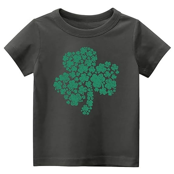 Girls St Patricks Day Shirt Size 12 Crew Neck Short Sleeve Irish Shamrock Clover Funny Summer Tops Clothes for Girls Size 8-9 Years