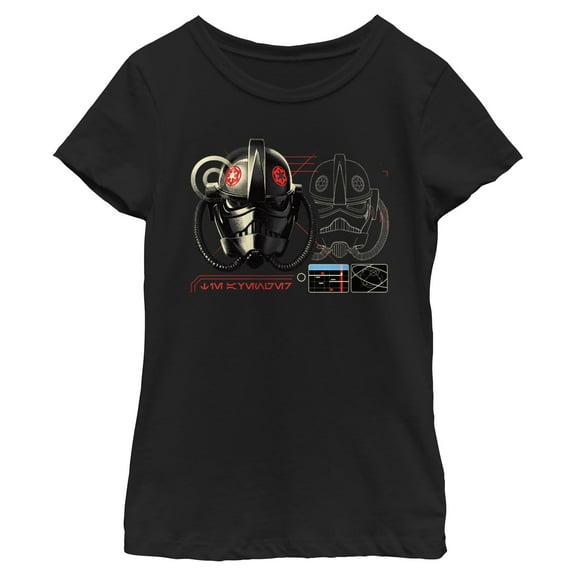Girls Star Wars: Andor TIE Fighter Pilot Helmet T Shirt