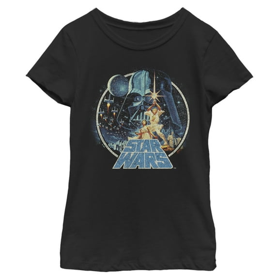 Girls Star Wars Classic Scene Circle T Shirt