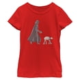 thumbnail image 1 of Girls Star Wars Darth Vader AT-AT Walking the Dog T Shirt, 1 of 5