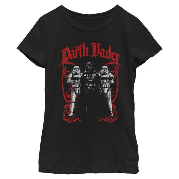 Girls Star Wars Darth Vader and Stormtrooper Pose T Shirt