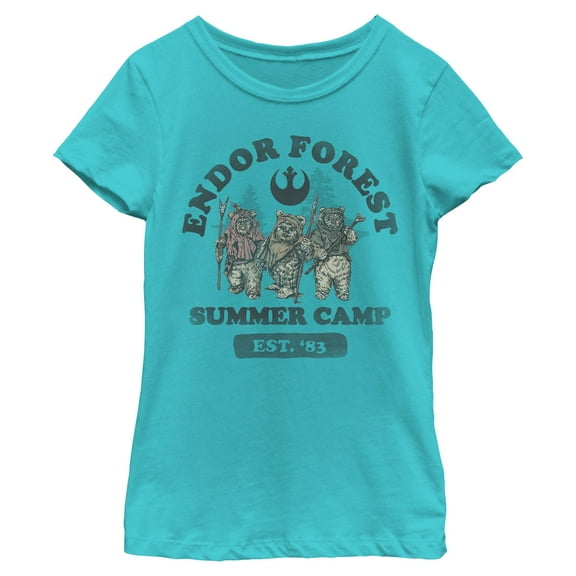 Girls Star Wars Forest of Endor Summer Camp '83 T Shirt