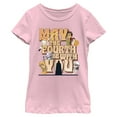 thumbnail image 1 of Girls Star Wars May The Fourth Be Retro T Shirt, 1 of 4