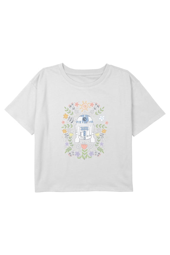 Girls Star Wars R2-D2 Spring Flowers T Shirt