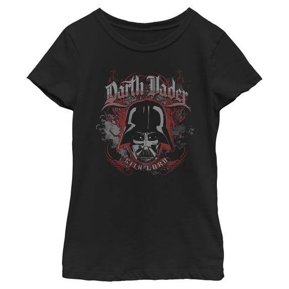 Girls Star Wars Sith Lord Darth Vader Face T Shirt