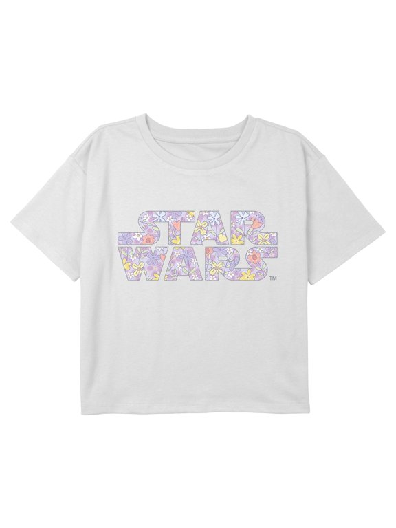 Girls Star Wars Spring Flower Logo T Shirt
