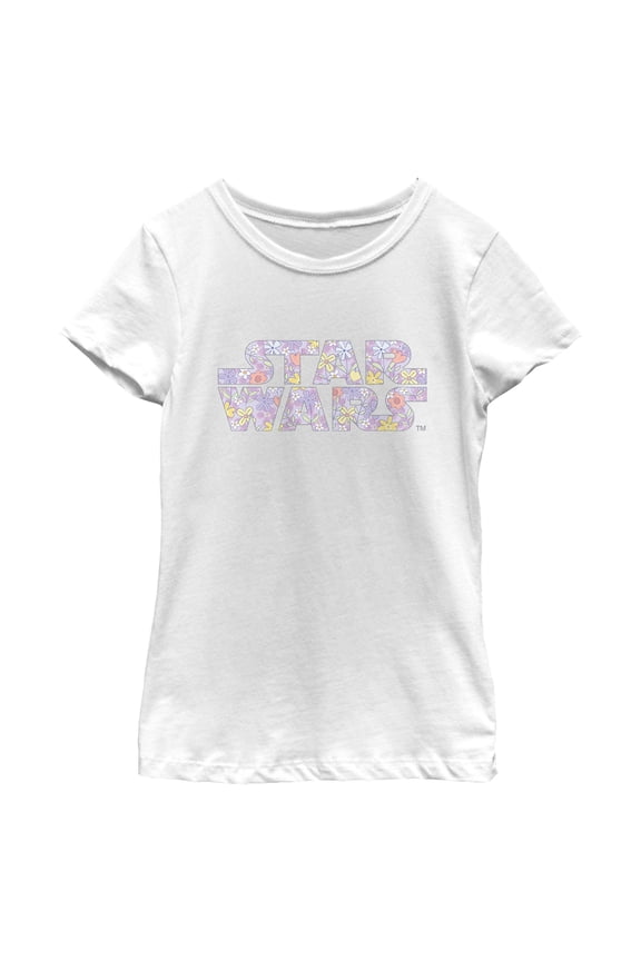 Girls Star Wars Spring Flower Logo T Shirt