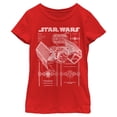 thumbnail image 1 of Girls Star Wars TIE Fighter Schematic T Shirt, 1 of 5