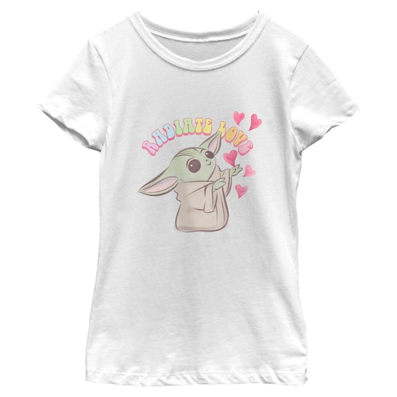 Girls Star Wars: The Mandalorian Grogu Radiate Love Colors T Shirt