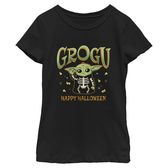 Girls Star Wars: The Mandalorian The Child Skeleton Costume T Shirt