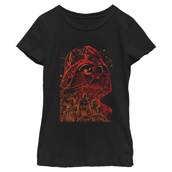 Girls Star Wars Zombie Darth Vader Collage Short Sleeve T-Shirt