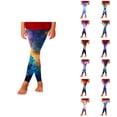 thumbnail image 1 of Girls Starry Sky Print Slim Fit Athletic Casual Pants Stretchy Leggings For Play And Everyday Wear, 1 of 5
