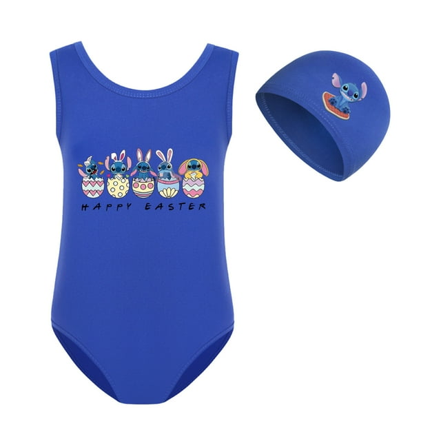 Girls Stitch Swimsuit Sets Cute Cartoon Design One Piece Swimsuit with Girls Stitch Swimsuit Sets Cute Cartoon Design One Piece Swimsuit with