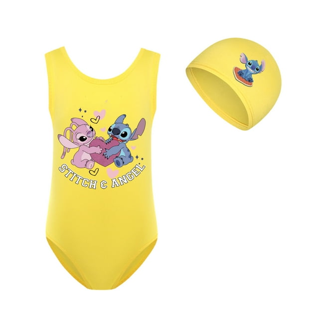 Girls Stitch Swimsuit Sets Cute Cartoon Design One Piece Swimsuit with Girls Stitch Swimsuit Sets Cute Cartoon Design One Piece Swimsuit with