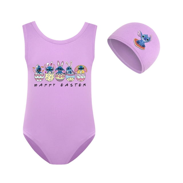 Girls Stitch Swimsuit Sets Cute Cartoon Design One Piece Swimsuit with Girls Stitch Swimsuit Sets Cute Cartoon Design One Piece Swimsuit with