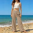 thumbnail image 1 of Girls Straight Leg Pants Classic Casual Trousers for Kids – Everyday Wear with Comfortable Fit for School and Activities, 6-7 Years, Khaki, 1 of 5