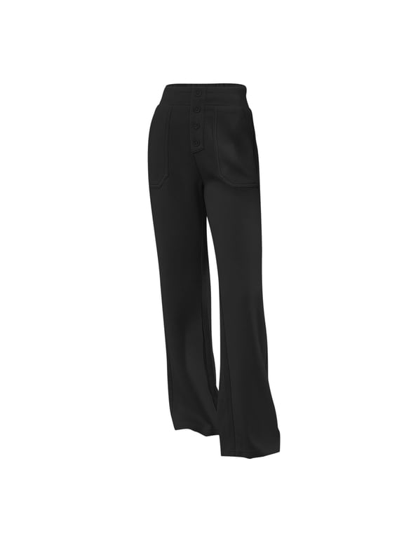 Girls Straight Leg Pants Stretchy School Tween Comfortable Stretchable Everyday Wear Durable Soft Fabric 5-14 Years
