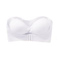 thumbnail image 1 of Girls Strapless Bra Bandeau Bras Clear Straps Wireless Kids Tube Top Seamless Bra, 1 of 8