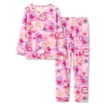 thumbnail image 1 of Beezizac Girls Strawberry Patchwork Pajamas 2-Piece Long Sleeve & Pants PJ Set Cute Winter Jammies Size 14, 1 of 7