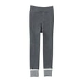 thumbnail image 1 of Girls Stretch Pull on Leggings New Toddler Girls Fleece Lined Leggings Baby Kids Cotton Winter Warm Thick Knit Tights Thermal Pant Trouser Size S, 1 of 3