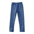 thumbnail image 1 of Girls Stretchy Faux Leather Leggings Winter Warm Tights Pants Kids Winter Thick Fleece Lined Trousers 2-12 Years, 1 of 4