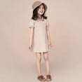 thumbnail image 1 of Girls Summer Casual Dress with Collar Comfortable Loose Fit Daily Wear Outfits for Toddler Kids Girls Summer Dress Cassual Formal Dresses Cute Sun Dresses, 1 of 8