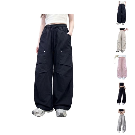 Girls Summer Casual Pants Fashionable Loose Fit Long Trousers For Kids Outdoor Play Comfortable Daily Wear