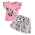 thumbnail image 1 of Girls Summer Clothes 2 Piece Tie Dye Clothes for Girls T-Shirt and Shorts Set with Side Pockets 4-10 Years Girls Summer Set 1-4 Years,18-24 Months, 1 of 8