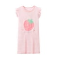 thumbnail image 1 of Girls Nightie Dress Cotton Summer Cute Cartoon Short Sleeve Print Pajama Sleep 3-14 Years, 1 of 4