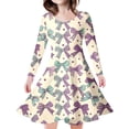 thumbnail image 1 of Girls Summer Dress Cuhk Girl/Child Bow Print Party Dress plus Size Ballet Dress, 1 of 5