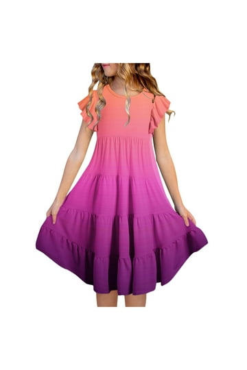 open lace back dress PRETTYGARDEN Women's Maxi Dress Resort Wear Boho Floral V Neck Puff Sh