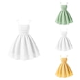 thumbnail image 1 of Girls Summer Dress, Sleeveless Strappy Casual for Kids 8-12Y, Elastic Comfortable Beach Sundress, 1 of 5