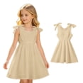 thumbnail image 1 of Girls Summer Dress Spaghetti Strap V Neck Girls Casual Dresses Midi Sundress Dresses Girls 7-8 Years, 1 of 4